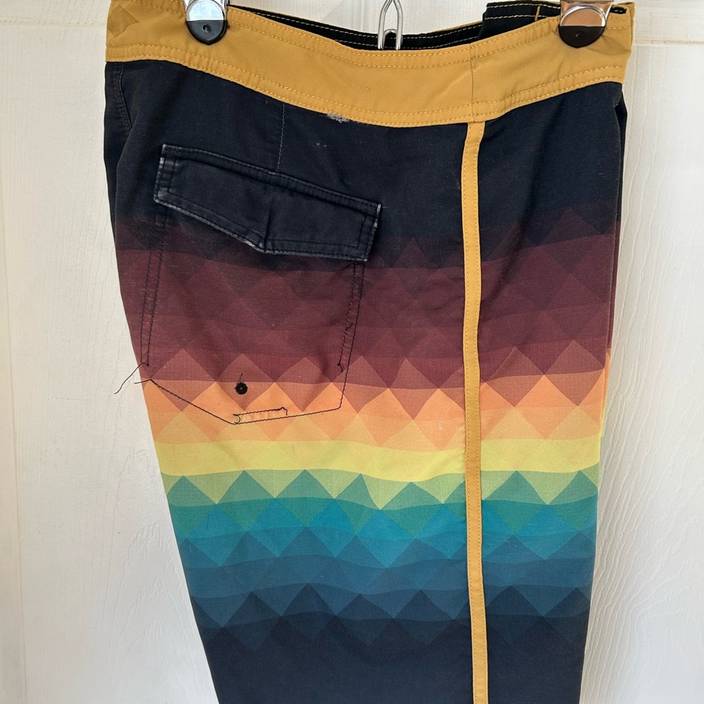 Stylish Black Shorts with Yellow Stitching